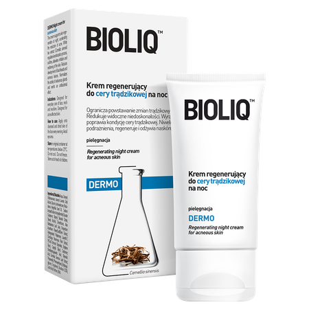 Bioliq Dermo regenerating night cream for acne skin Bioliq Dermo Krem regenerujący do cery trądzikowej na noc