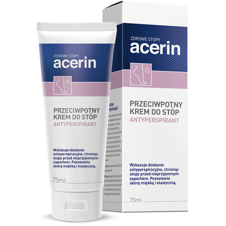 Acerin Антиперспирант, крем для ног против запаха пота 5900031002170	ACERIN ANTYPERSPIRANT krem do stóp