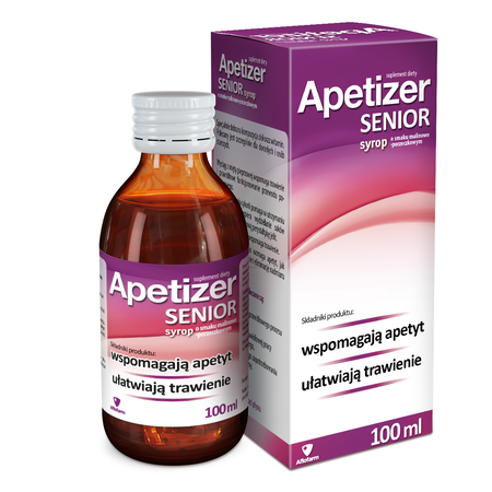 Apetizer Senior, raspberry and currant flavour apetizer senior malinowo porzeczkowy