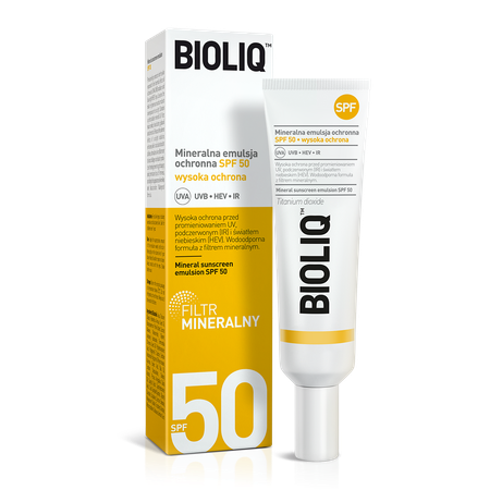 Mineral sunscreen emulsion SPF 50 Bioliq SPF Mineralna emulsja ochronna SPF 50