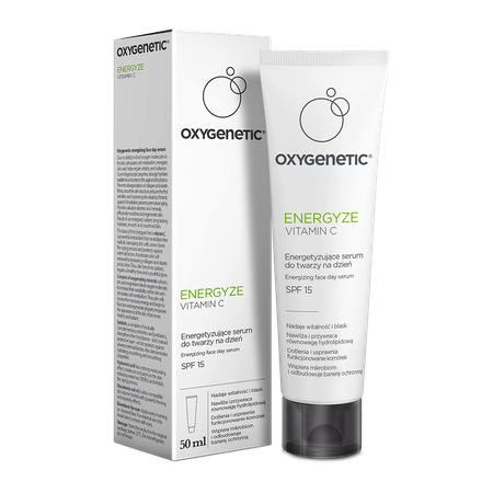 OXYGENETIC ENERGYZE VITAMIN C Energizing face day serum SPF 15 Energetyzujące serum do twarzy na dzień SPF 15