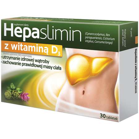 Hepaslimin z witaminą D3 Packshot zdjęcie główne