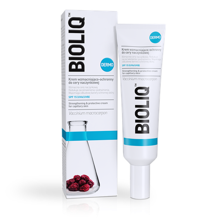 Bioliq DermoStrengthening & protective cream for capillary skin SPF 15 Bioliq Dermo Krem wzmacniająco- ochronny do cery naczynkowej
