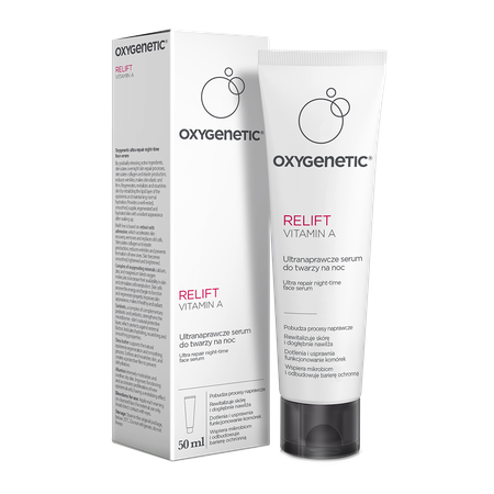 OXYGENETIC RELIFT VITAMIN A Ultra repair night-time face serum Oxygenetic - Ultranaprawcze seurm do twarzy na noc