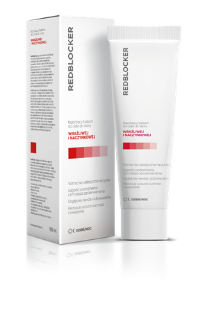 Redblocker soothing body lotion for sensitive and capillary skin Redblocker łagodzący balsam do ciała do skóry wrażliwej i naczynkowej