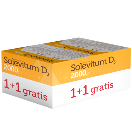 Solevitum D3 2000 IU 1 + 1 free Packshot zdjęcie główne