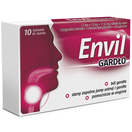 Envil gardło, tabletki Envil gardło, tabletki