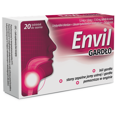 Envil горло, таблетки для рассасывания