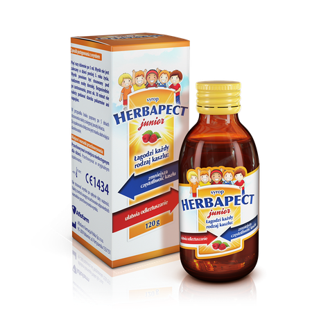 Herbapect junior o smaku malinowym 5906071063737