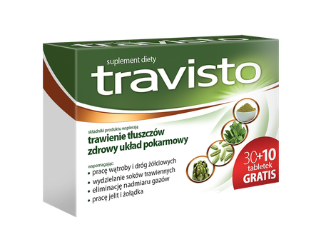 Travisto*30+10 tabl. GRATIS travisto 30+10 prawy