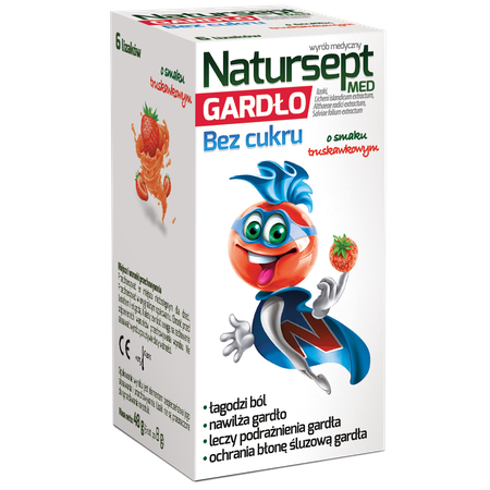 Natursept MED gardło lizaki bez cukru